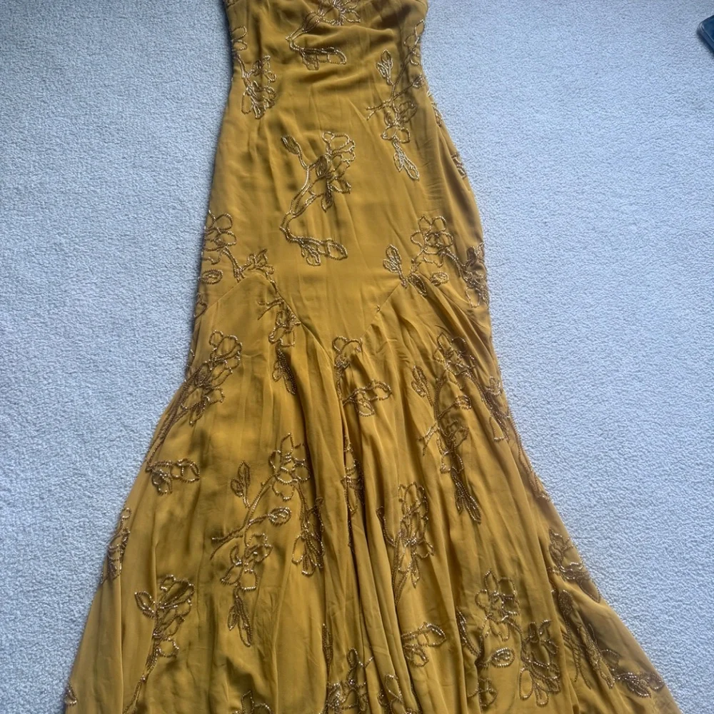 House of CB Rosalia Beaded Georgette Gown - Picture 5 of 10